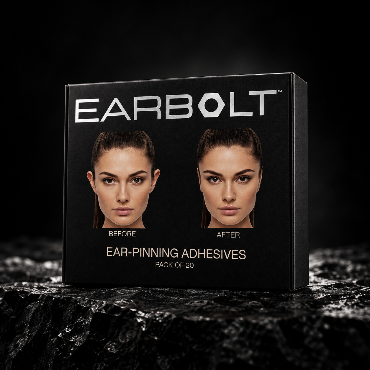 Illustrative EARBOLT package photograph